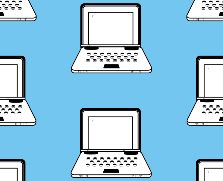 Laptop Illustration by Anastasia Andronach