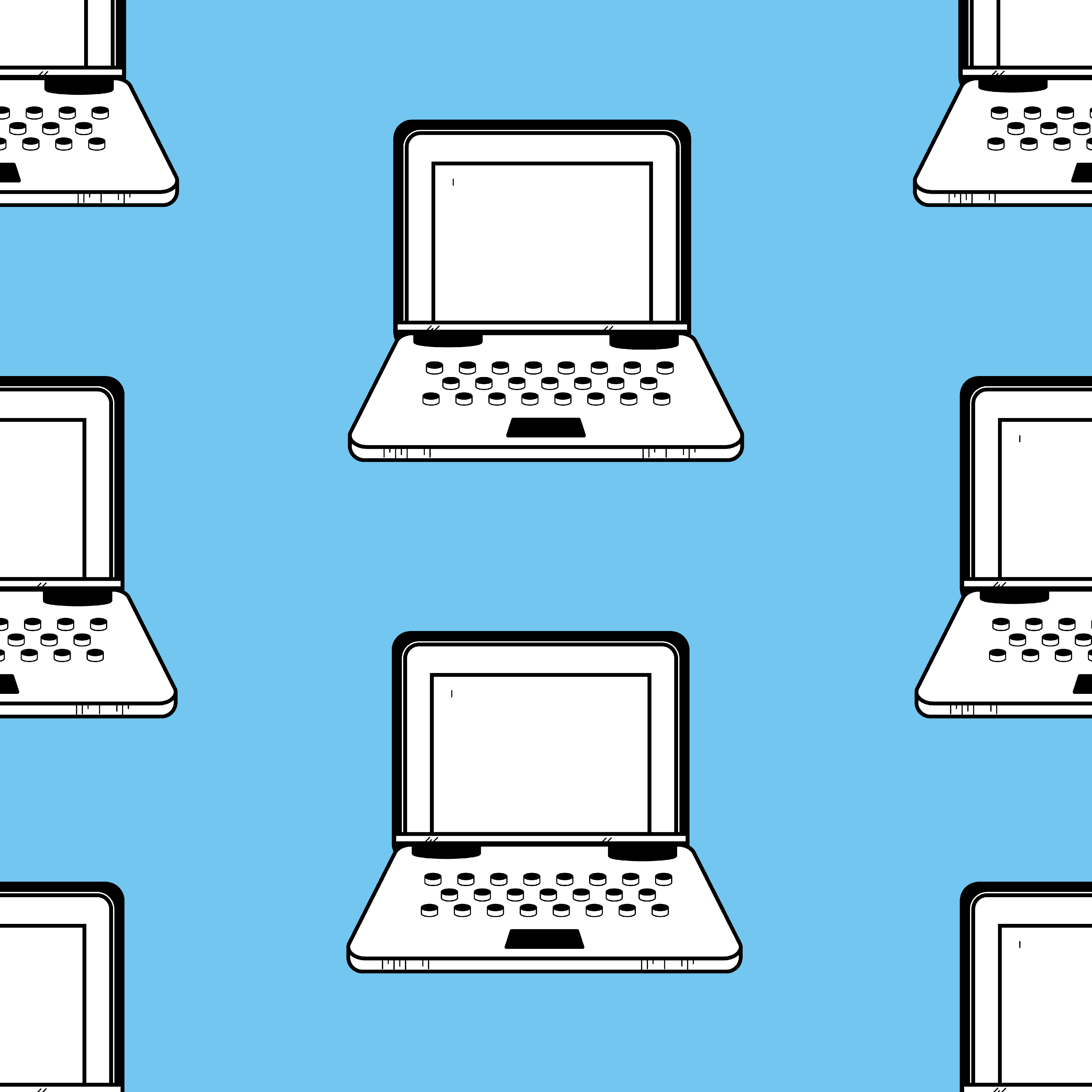 Laptop Illustration by Anastasia Andronach